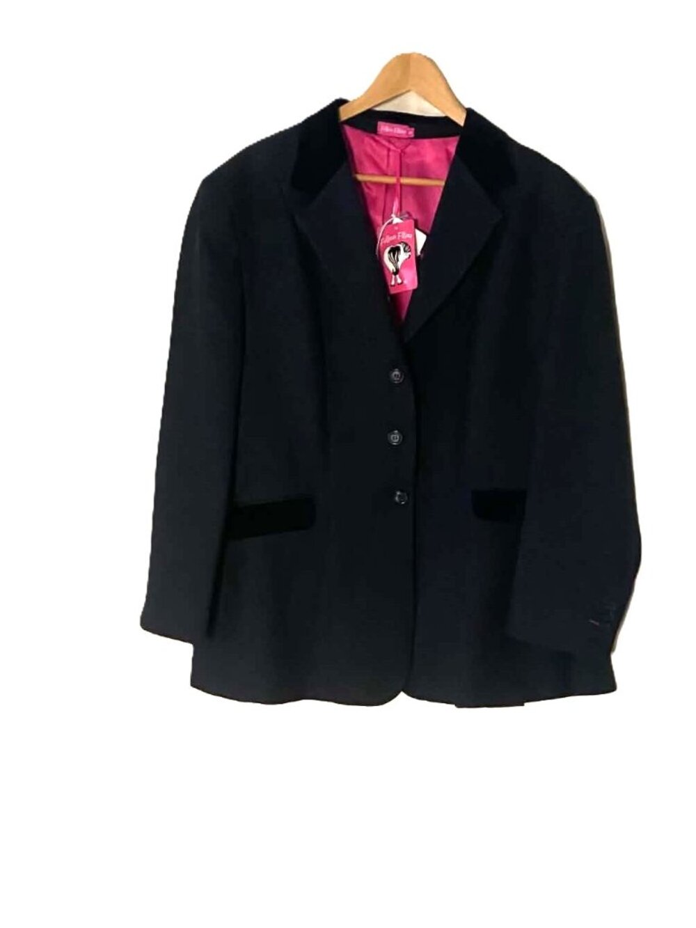 Fuller Fillies Equestrian Show Riding Jacket Black Women's 24 NWT